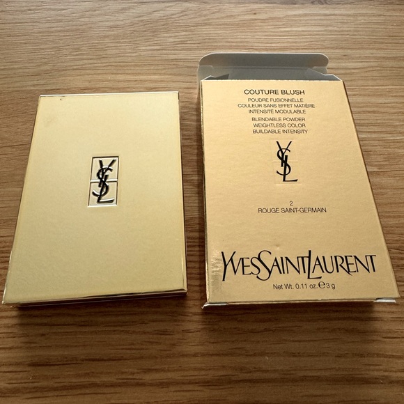 New! 🌺 YSL Pink Blusher Couture Blush Powder ROUGE SAINT GERMAIN 2 - Picture 2 of 5